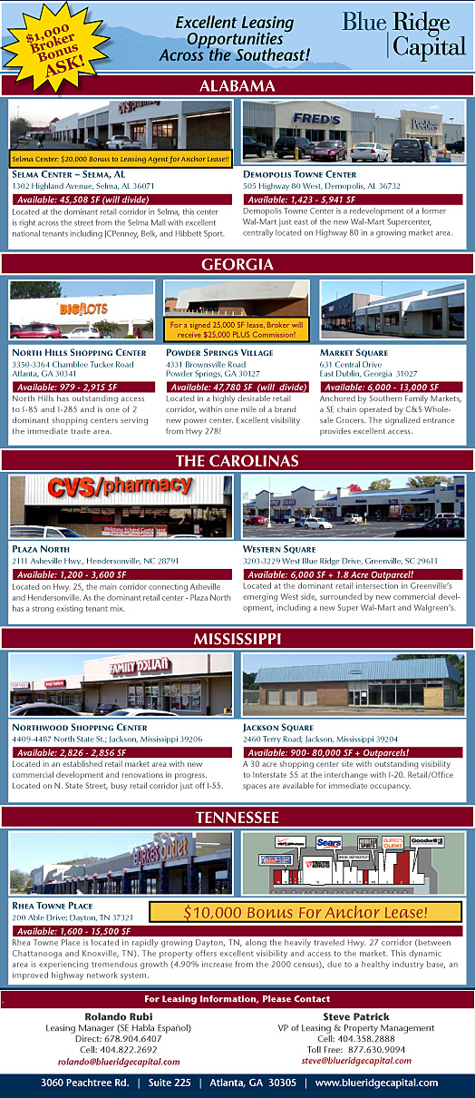 Blue Ridge Capital Properties For Lease