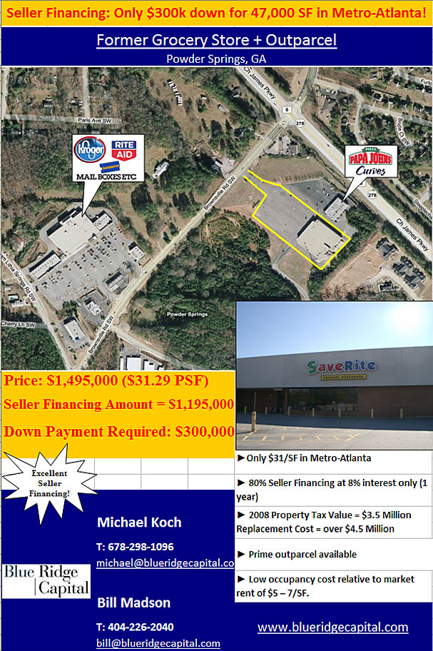 GA Powder Springs Shopping Center For Sale